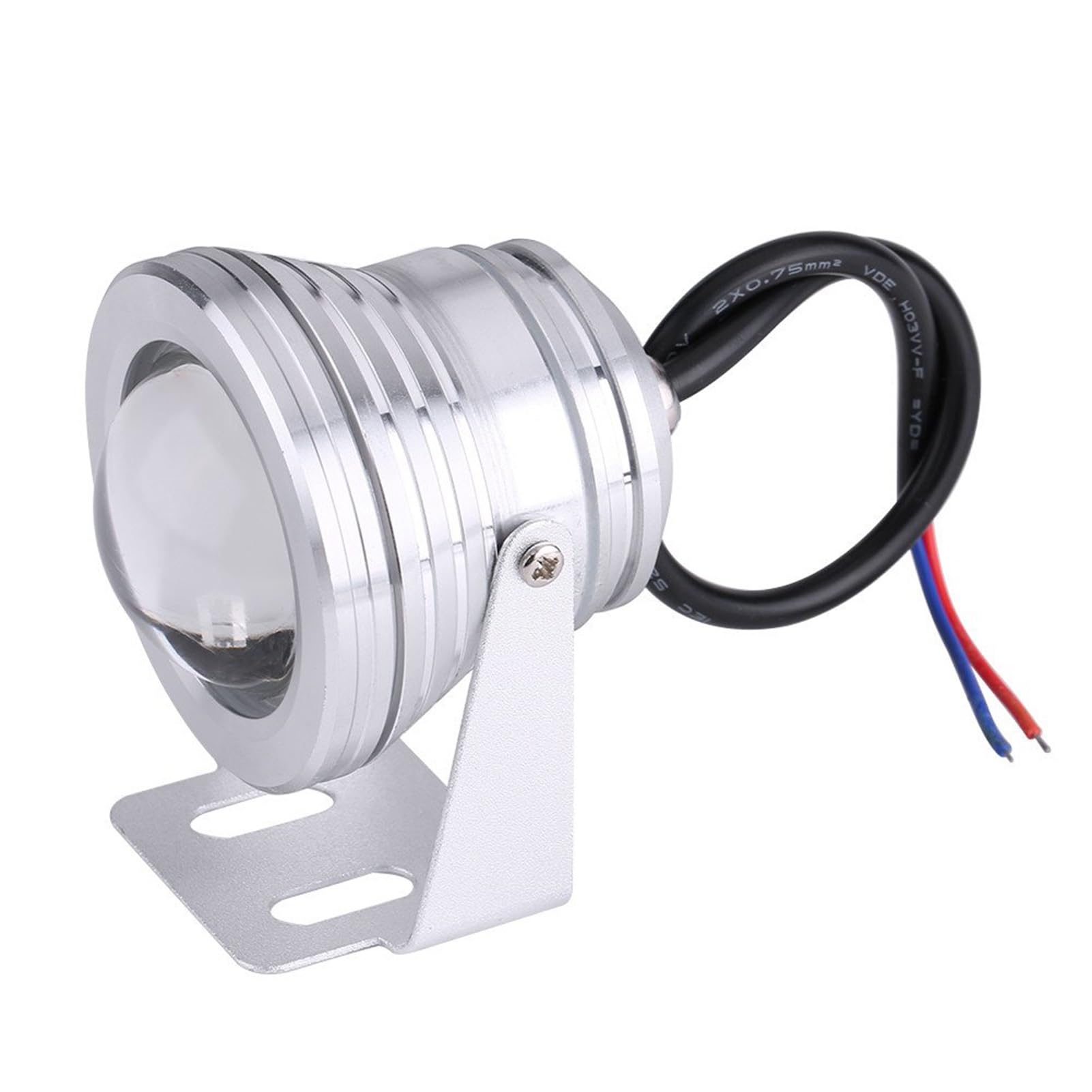 Podwodne oświetlenie stawu sieciowego, wodoodporne oświetlenie LED IP68, oświetlenie stawu z pilotem, wielokolorowa wodoodporna lampa LED 10W do stawu akwariowego(White,2PCS 10W(AC85-265V))