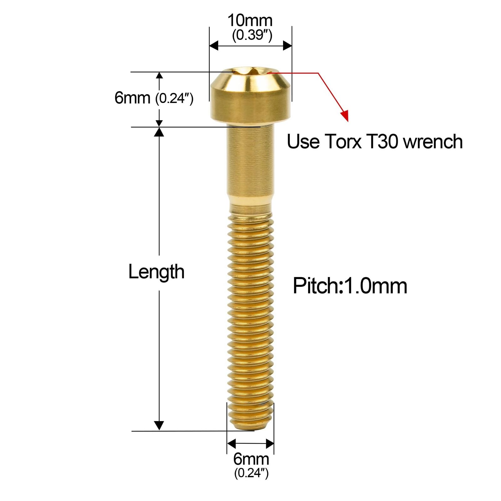 KSeSii T-Bolzen Set - 10 Stück M6 X 15mm Flachkopfschrauben