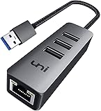 Ethernet estable de 1 Gbps: utiliza el puerto Ethernet para mantener velocidades de conexión de red con cable rápidas y más estables de hasta 1 Gbps, compatible con LAN RJ45 de 100 Mbps/10 Mbps. Para alcanzar 1 Gbps, asegúrate de conectarte con el cable Ethernet CAT6 y superior.