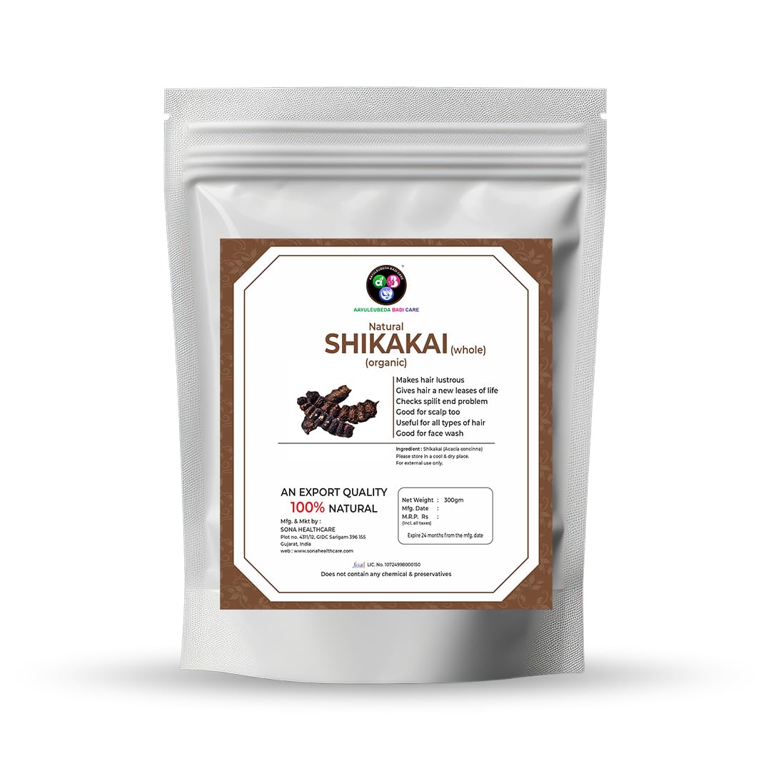 Sponsored Ad – Aayuleubeda Badi Care ABC 100% Pure Shikakai (Acacia Concinna) whole |For Hair Excellent | Hair Shine Conditioner for | Damaged |Dry Itchy Scalp | Cleanser| Promotes Healthy Hair Growth| -300gm