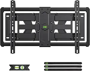 USX Mount Ultra Slim TV Wall Mount for 37-90 inch Flat Screen/LED/4K, Full Motion Wall Bracket with Dual Swivel Articulating Dual Arms, TV Mount for Max VESA 600x400mm, Fits 8"/16"/24" Studs