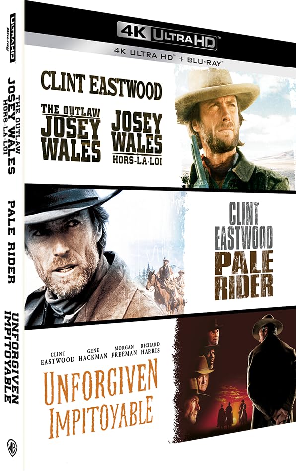 Josey Wales, hors-la-loi + Pale Rider + Impitoyable [4K Ultra HD]