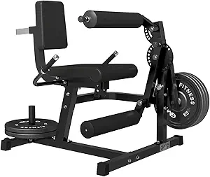 GMWD Leg Extension and Curl Machine, Lower Body Special Leg Machine, Adjustable Leg Exercise Bench with Plate Loaded, Leg Rotary Extension for Thigh, Home Gym Weight Machine