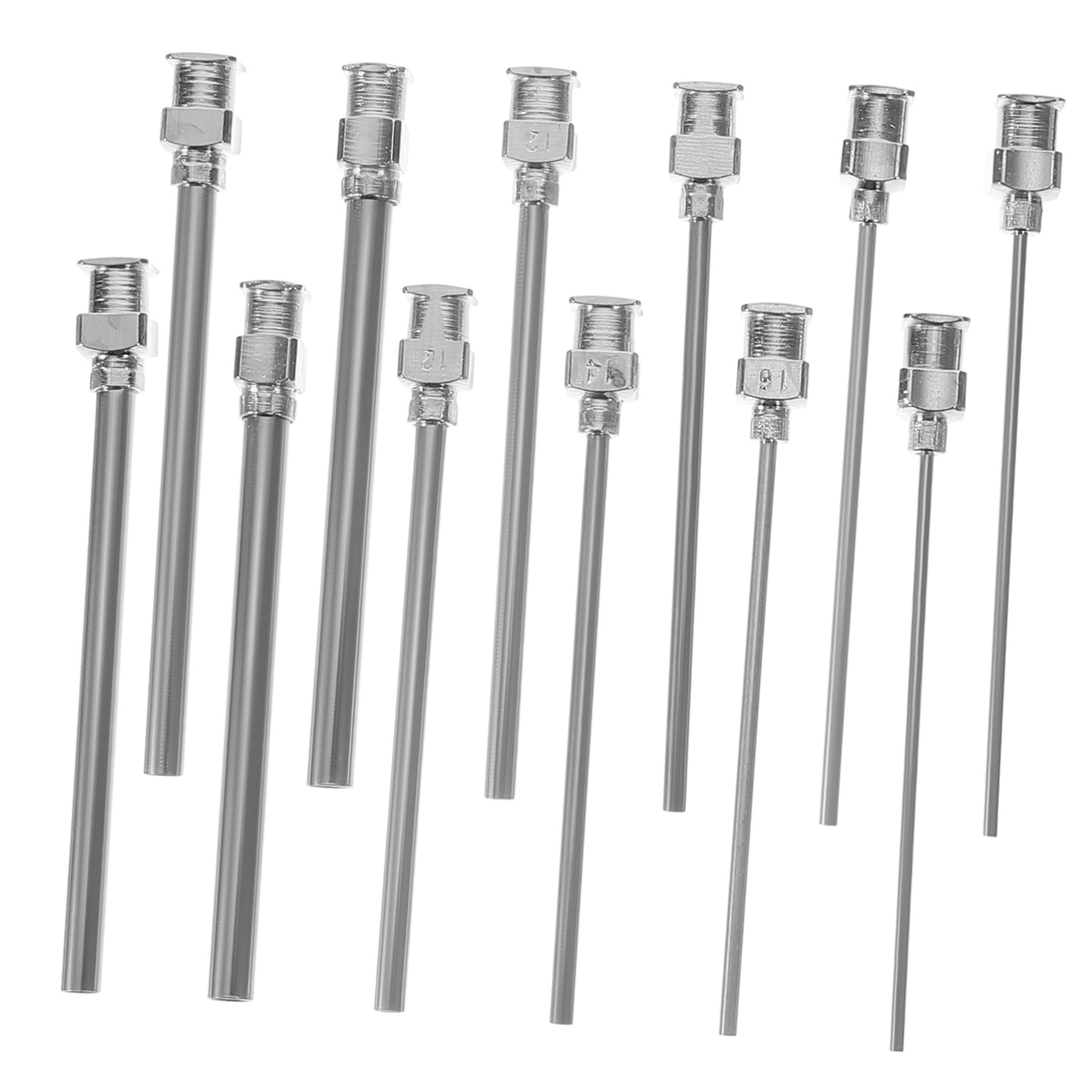 BELLIFFY Precision Glue Luer Lock Needle Set 12pcs Stainless Steel Dispensing Needle Kit