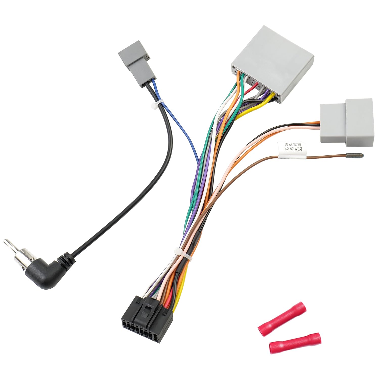 Stereo Wiring Harness Replacement for Honda Civic CRV 2007-20011,17Pin Car Radio Wire Harness Antenna Adapter Butt Connector 20Pin SWC Plug