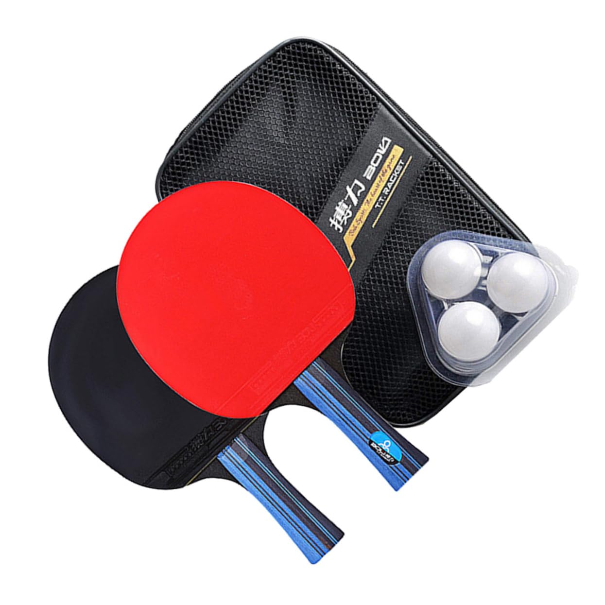 balacoo Table Tennis Racket Set Double-Sided Pingpong Paddles Perfect for Practice