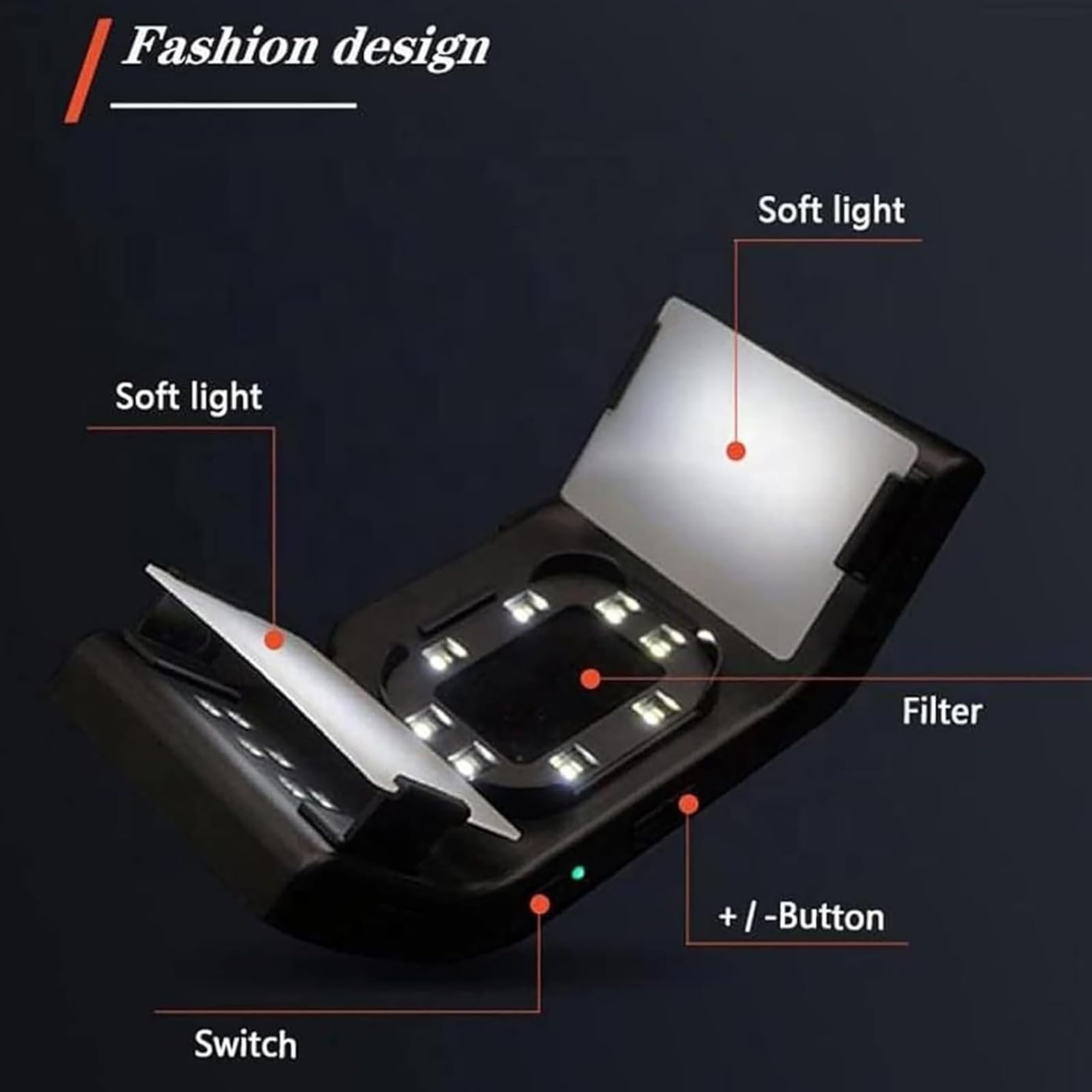 Lámpara De Relleno Dental para Teléfono Móvil, LED De 6000-6500 K, con Soporte, 3 Grupos De Luces con Ajuste Independiente, para Clínicas Y Salones De Belleza En Casa.