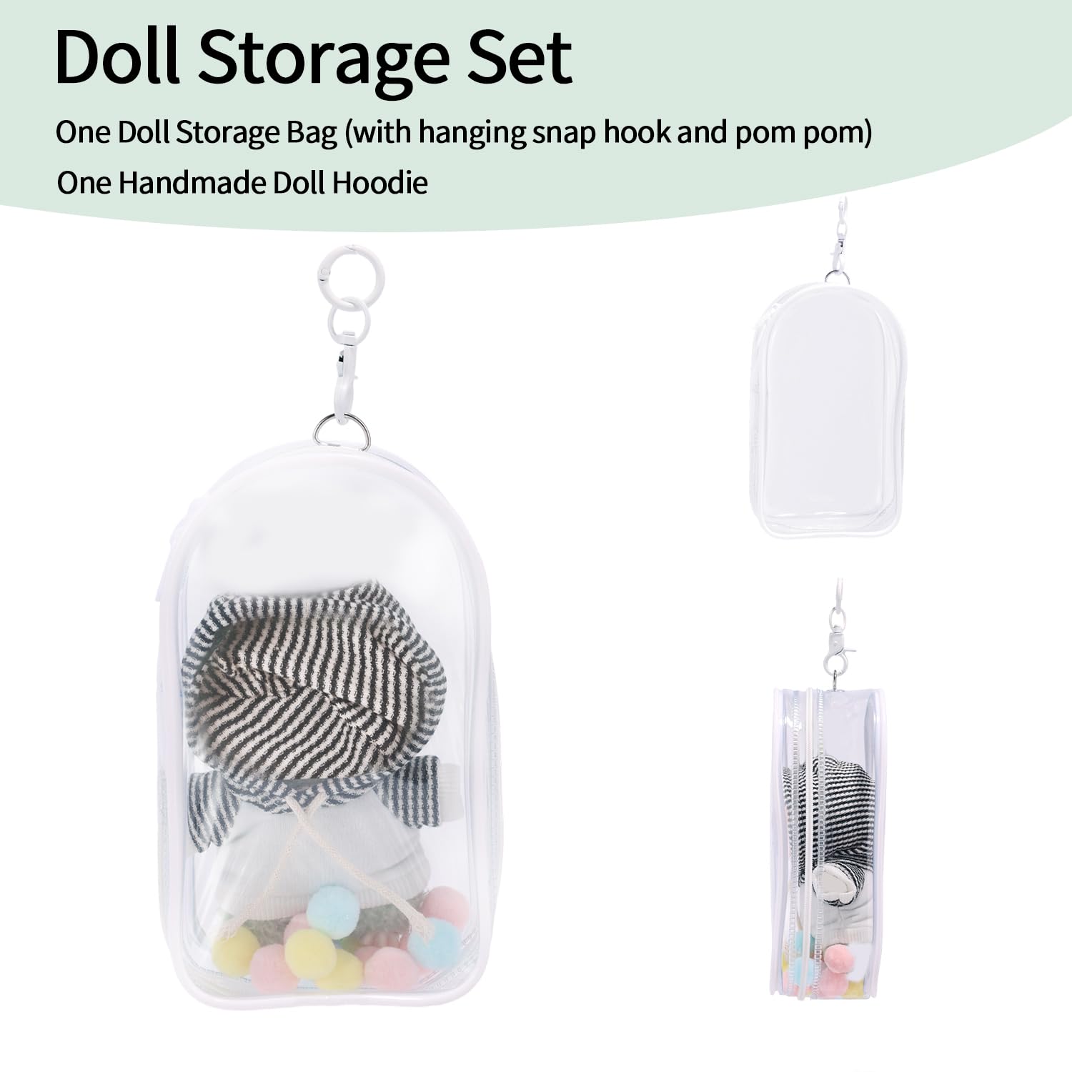 17cm Doll Hoodie Clothes Set - Image 3