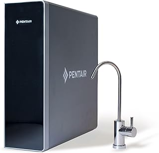 Pentair OMNIfilter Reverse Osmosis System, NSF/ANSI 58 Certified with Efficient 1:1 Pure to Drain, Tankless Under Sink RO System, Smart LED Faucet, Reduces TDS, 400 GPD, QuickConnect T600RO 3-Stage