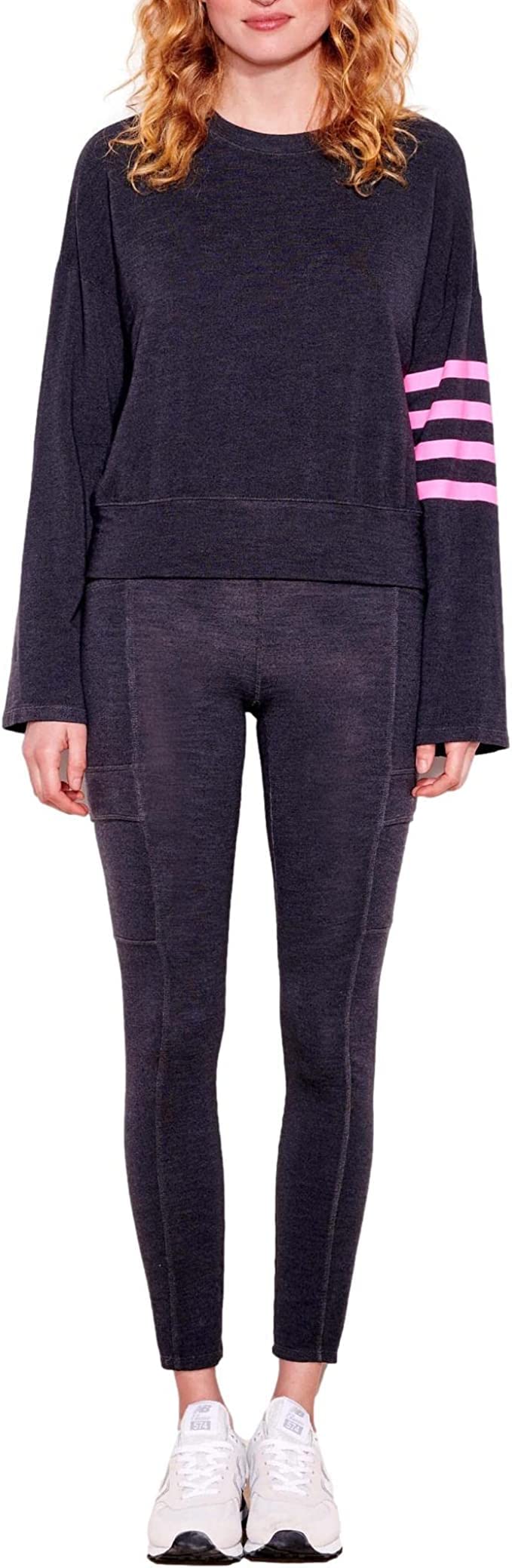 SUNDRY ARM STRIPES PULLOVER - Charcoal 2