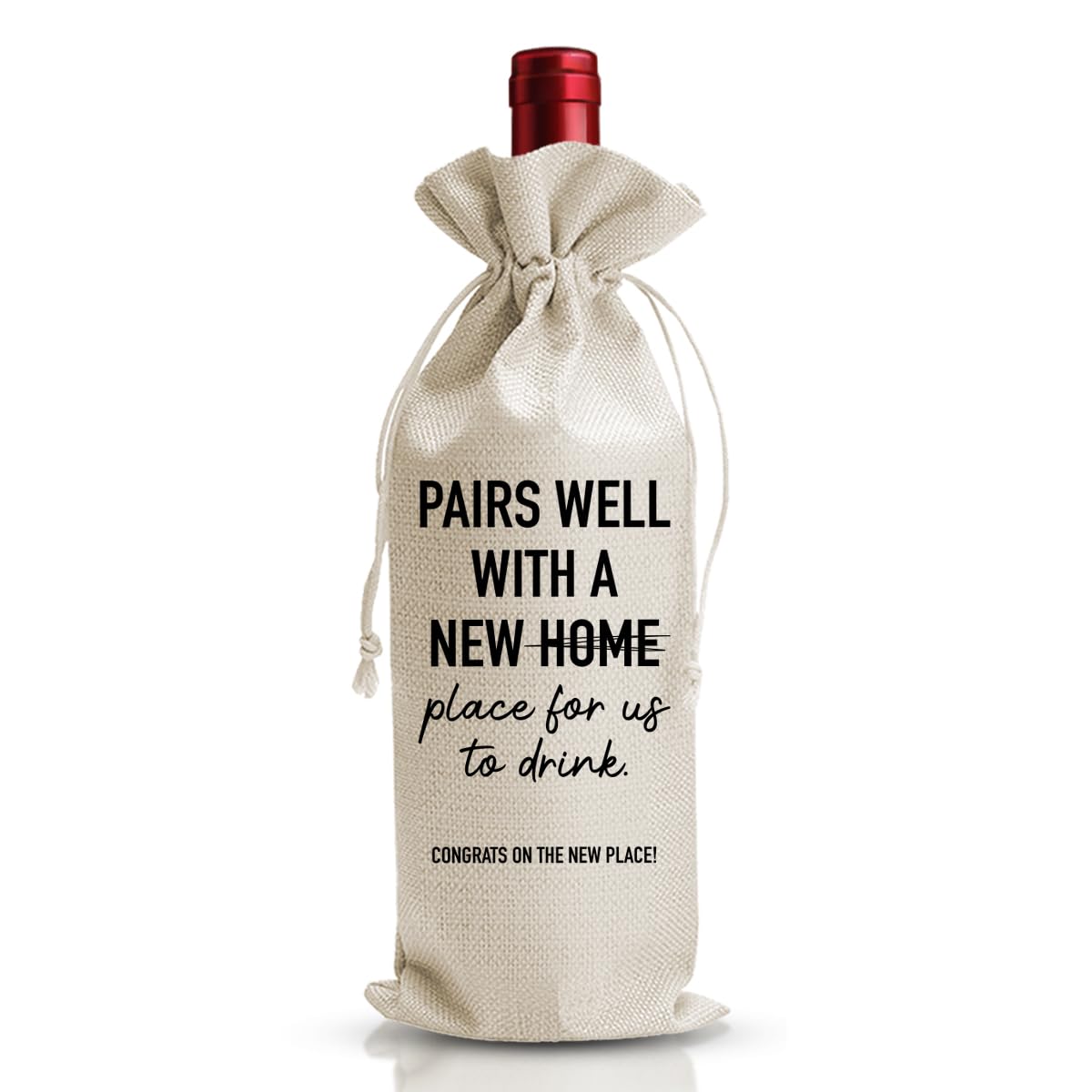 DOI-LANEE Housewarming Wine Bags for Women, New House Gifts Bag, Welcome To The Neighborhood Gift Wine Gift Bags, First House Gifts for Neighbor,