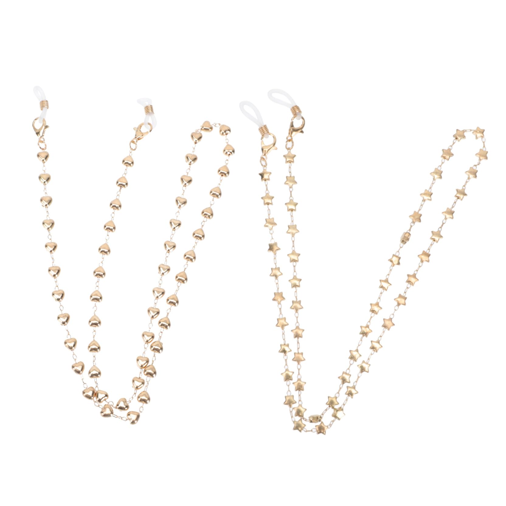 minkissy Brillen Kette Mit Rutsch Sonnenbrillen Halter Dekorative Legierungskette Für Outdoor Aktivitäten Und Sport