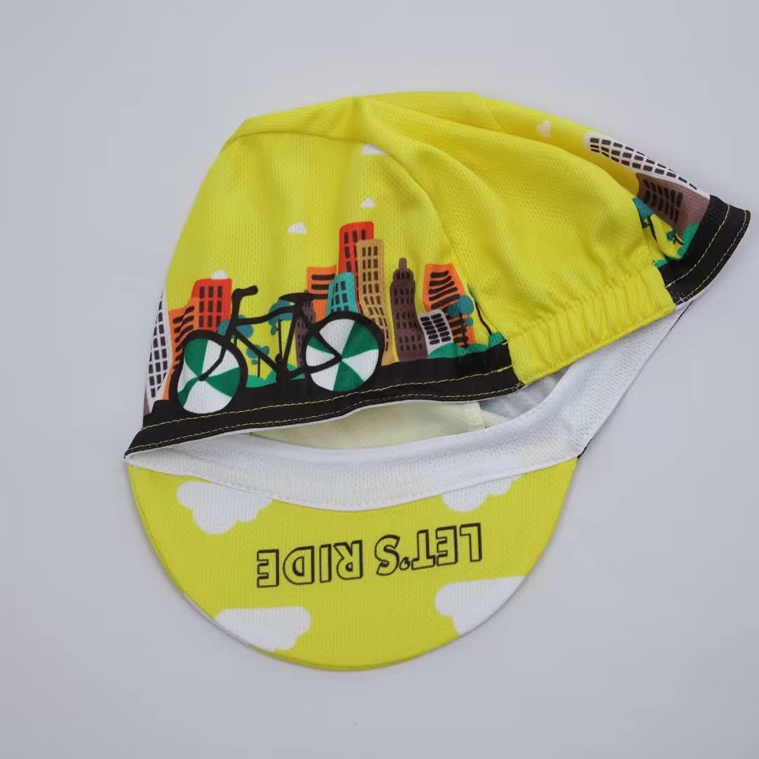 Casquette de cyclisme amusante pour homme et femme - Doublure de casque de vélo unisexe en polyester - Taille unique