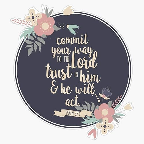 Calcomanía de vinilo para parachoques de Christian Quote Salm 375 pulgadas