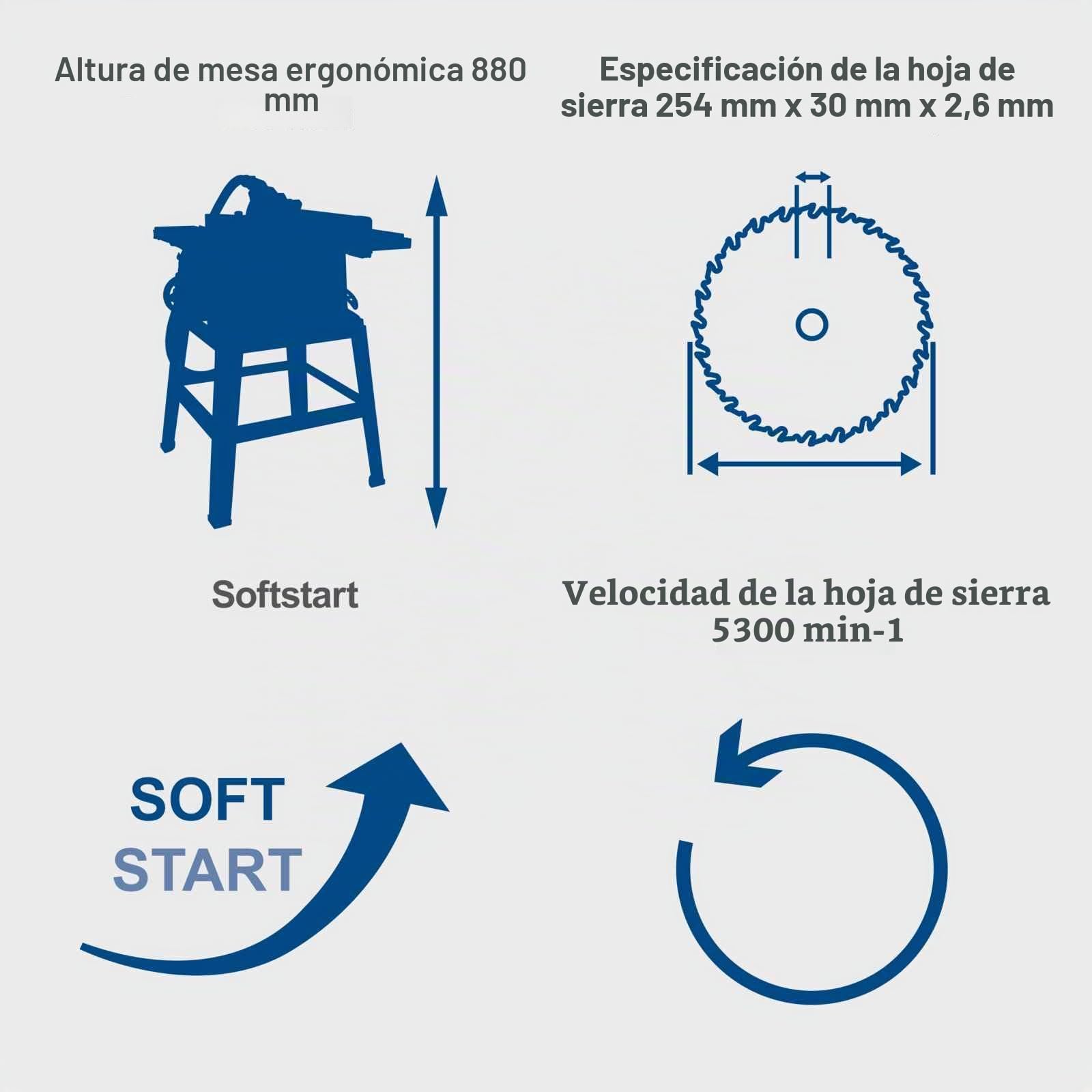 Sierra circular de mesa SCHEPPACH HS254 – ?254 mm