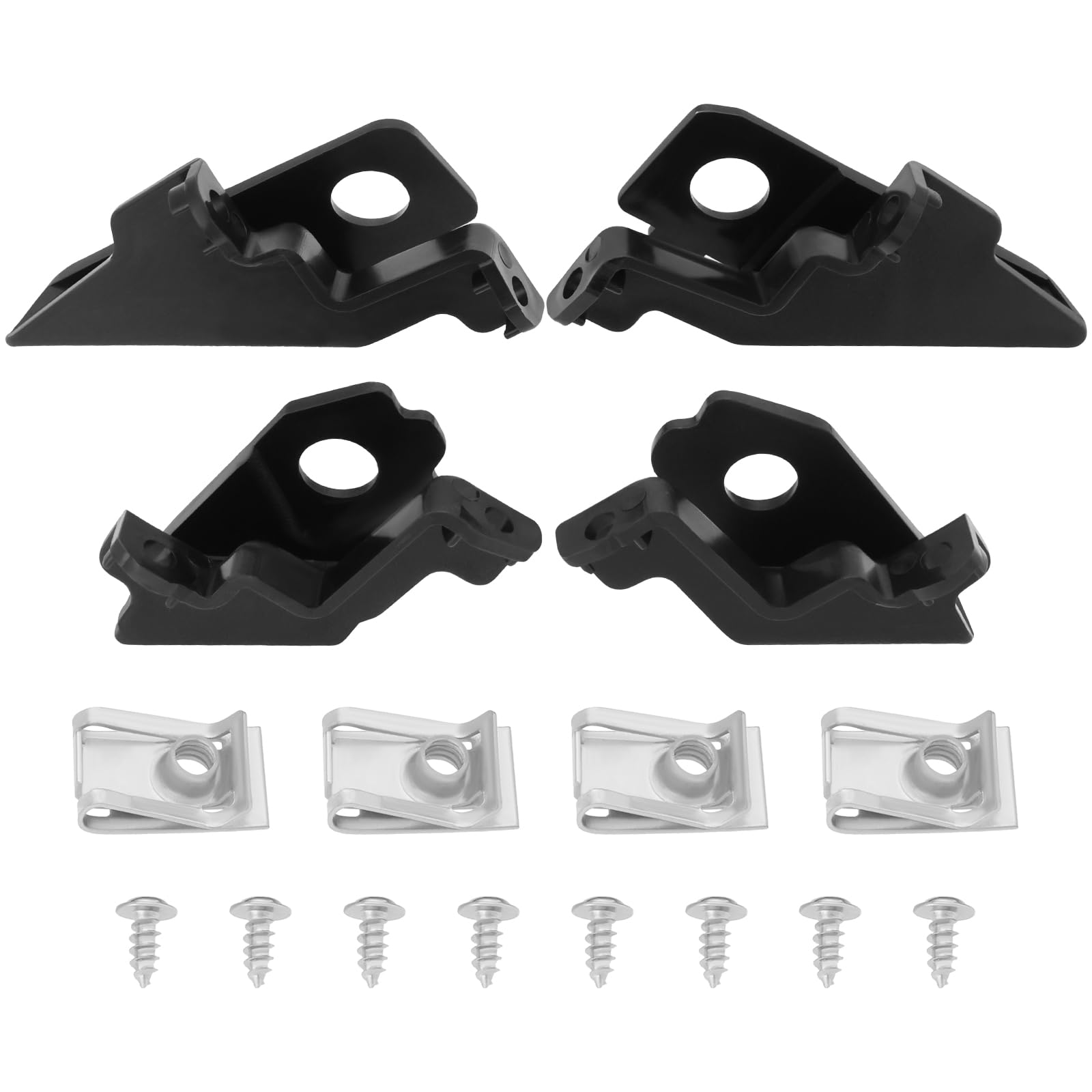 ECSiNG Kit di riparazione fari auto staffa clip inludes vite e guarnizione anteriore faro riparazione set 6R0998225 6R0998226 compatibile con VW Polo 2009-2017