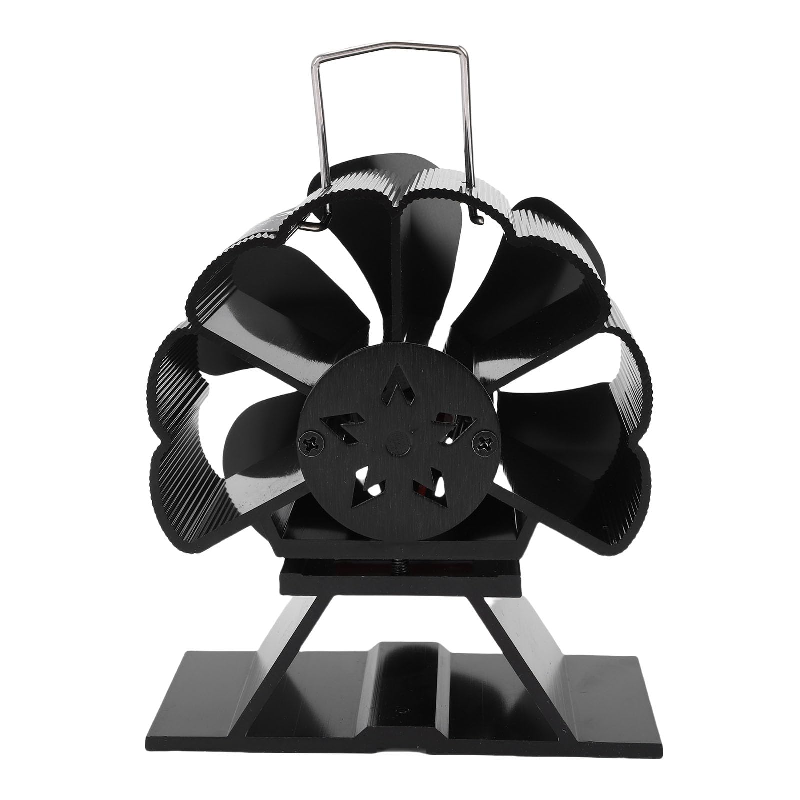 Goshyda Ventilatore per Stufa a Legna Alimentato a Calore, Ventilatore Termico in Lega di Alluminio con Protezione Dal Surriscaldamento, Circolatore del Flusso d'Aria Portatile a Risparmio