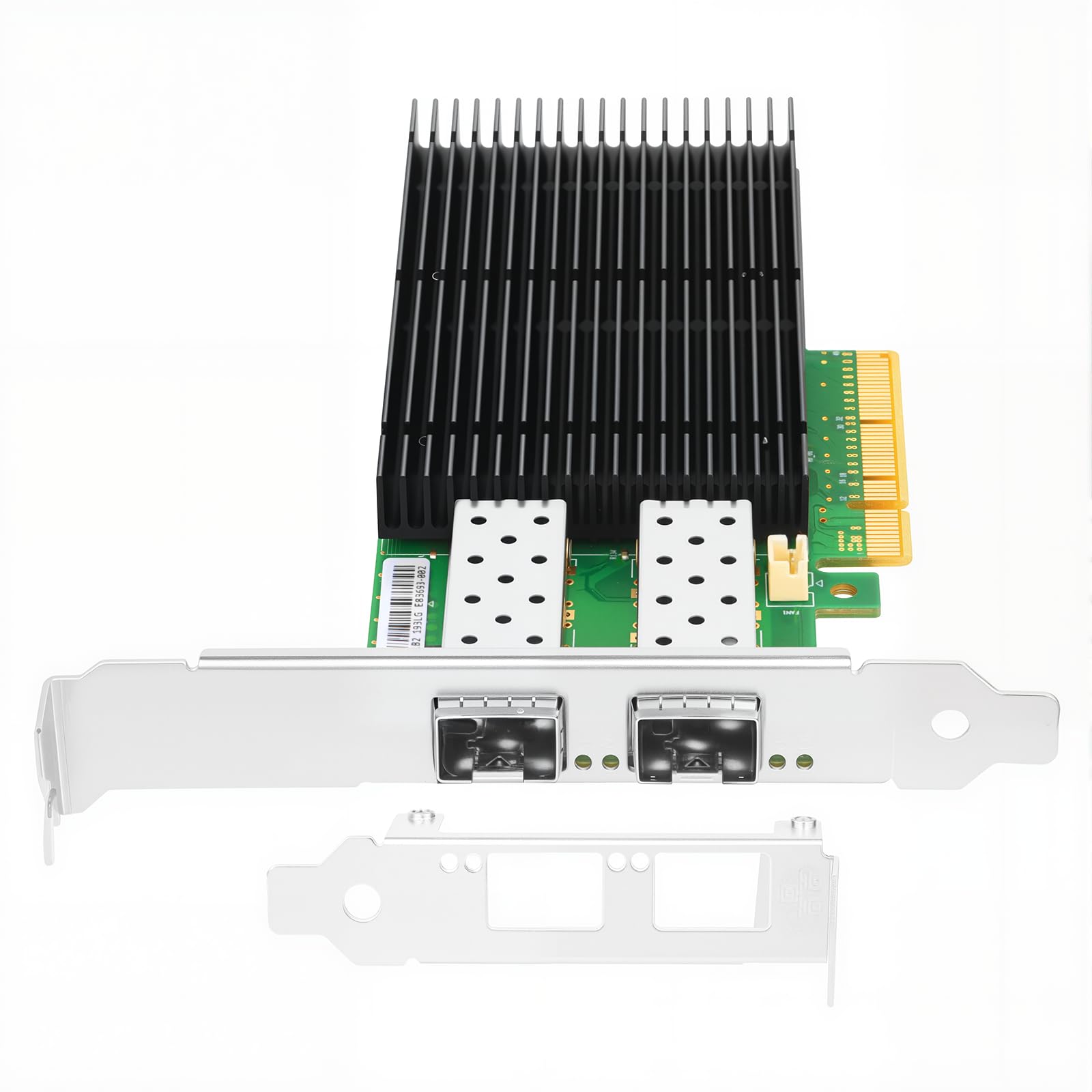 25 GbE Dual Port SFP28 karta sieciowa, do MCX4121A-ACAT, z chipsetem ConnectX-4 LX, ulepszony duży zbiornik grzewczy dla doskonałego chłodzenia, PCIe 3.0 x8, RDMA RoCE, SR-IOV