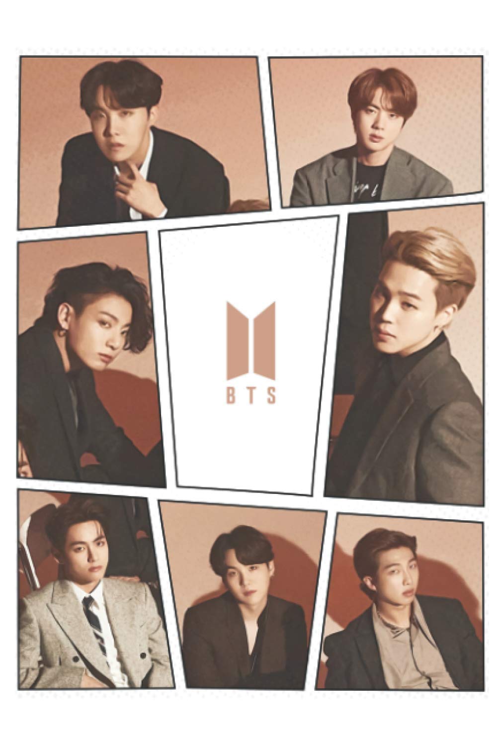 BTS Notebook | BTS Cartoon cut notebooks | 6 x 9 collage ruled 120 pages | Bangtanboys journal
