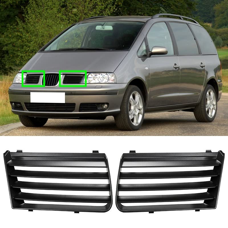 Rejilla delantera para Seat Alhambra 2001-2010 que sustituye tu parachoques dañado 2