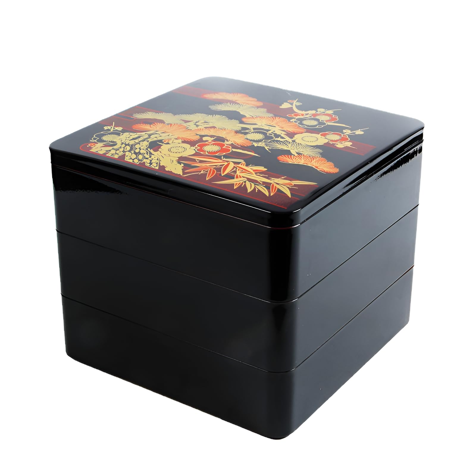 Amazon | [COVANK]重箱 三段 19.5cm 松竹梅デザイン 日本製 おせち用