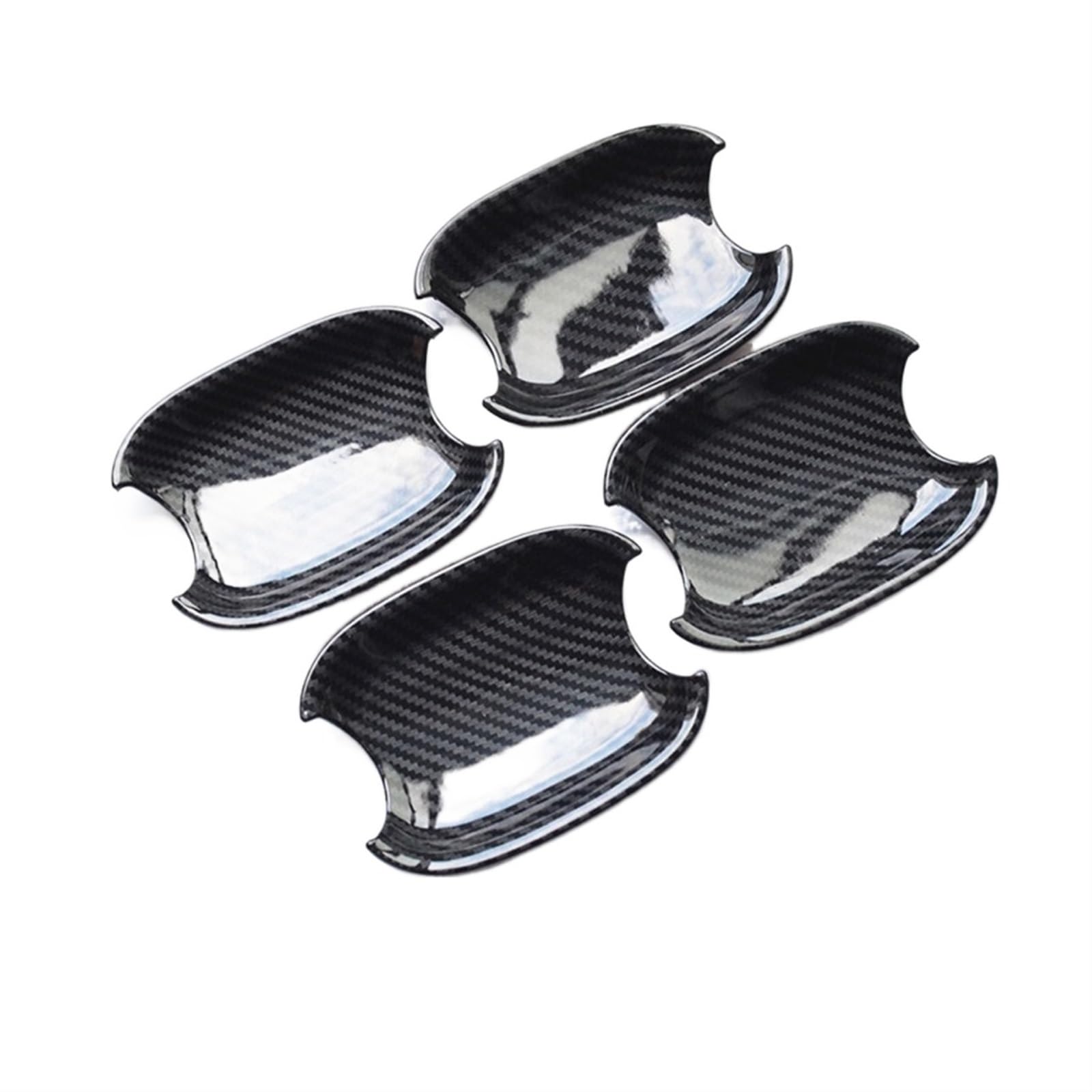Drezzo Car Exterior Door Handle Car Door Handles Decoration Cover Trim A4 B8 Q3 Q5 Doorknob Bowl Covers Exterior Decals(Door Bowl)