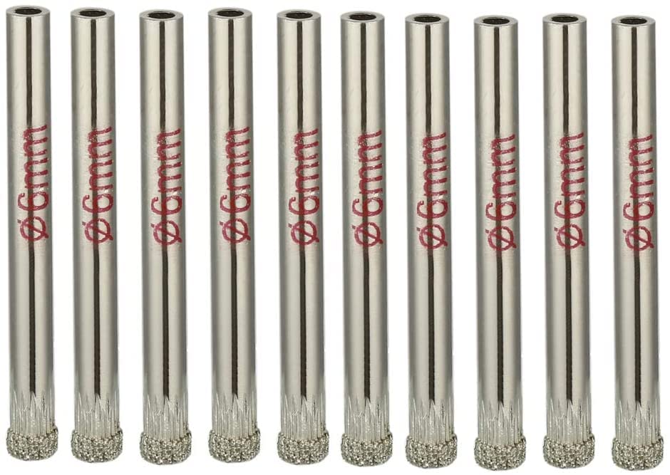 See full amazon price history chart for uptodateproducts 10 Pcs 6mm Diamond Coated Hole Saws Drill Bits for Glass Ceramic Tile Marble Rock Porcelain uptodateproducts 10 Pcs 6mm Diamond Coated Hole Saws Drill Bits for Glass Ceramic Tile Marble Rock Porcelain (B09VKYJZGH) Amazon Price History, Amazon Price Tracker
