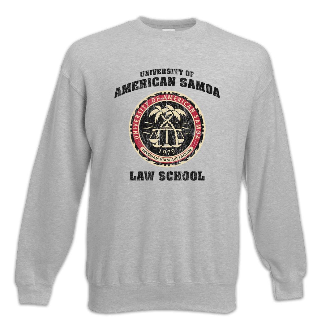 Urban Backwoods Men's Ash University Of American Samoa Sweatshirt Pullover Sweater Grey Size L