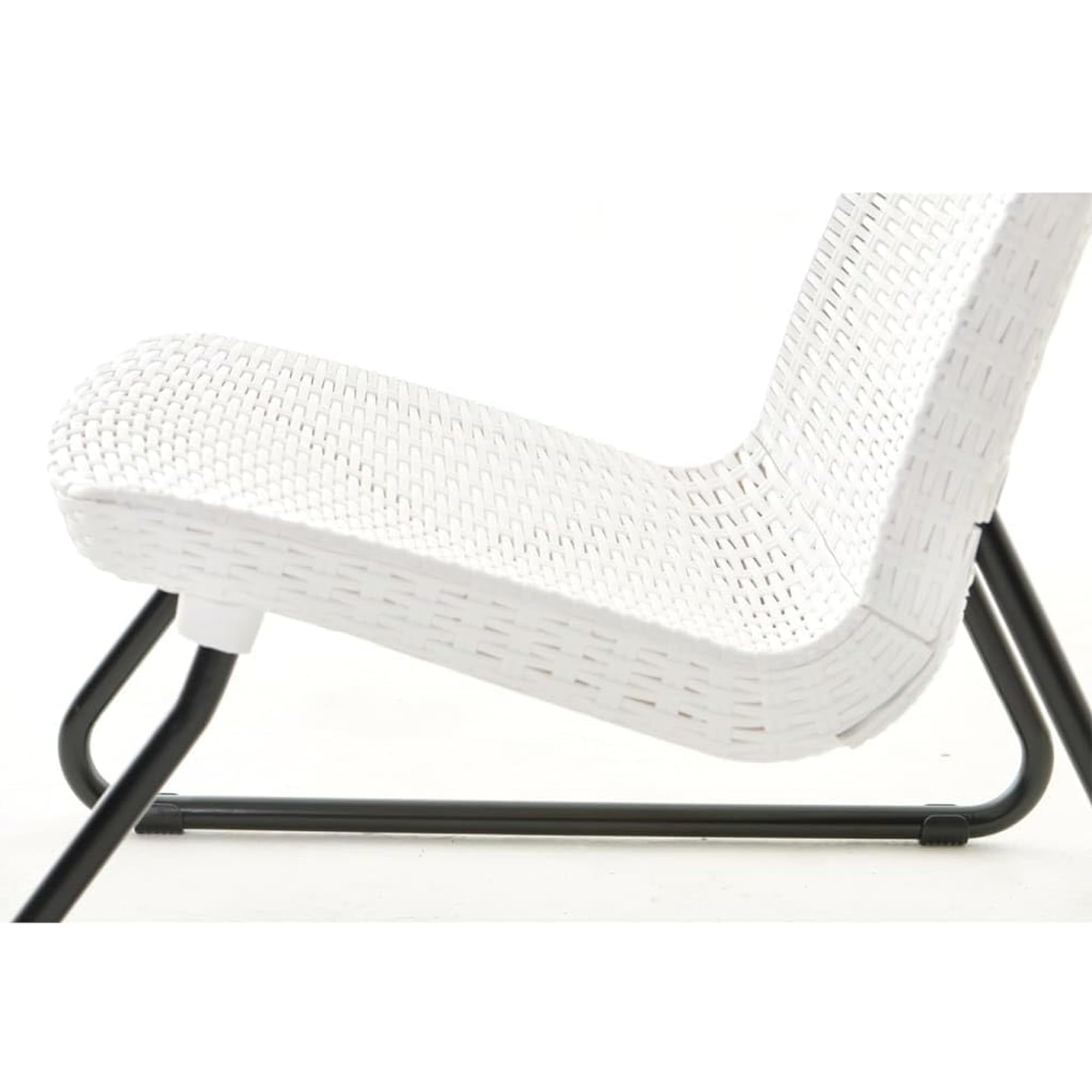 Keter 17197637 Lounge Set Rio, Rattanoptik, Kunststoff, weiß, Mittel