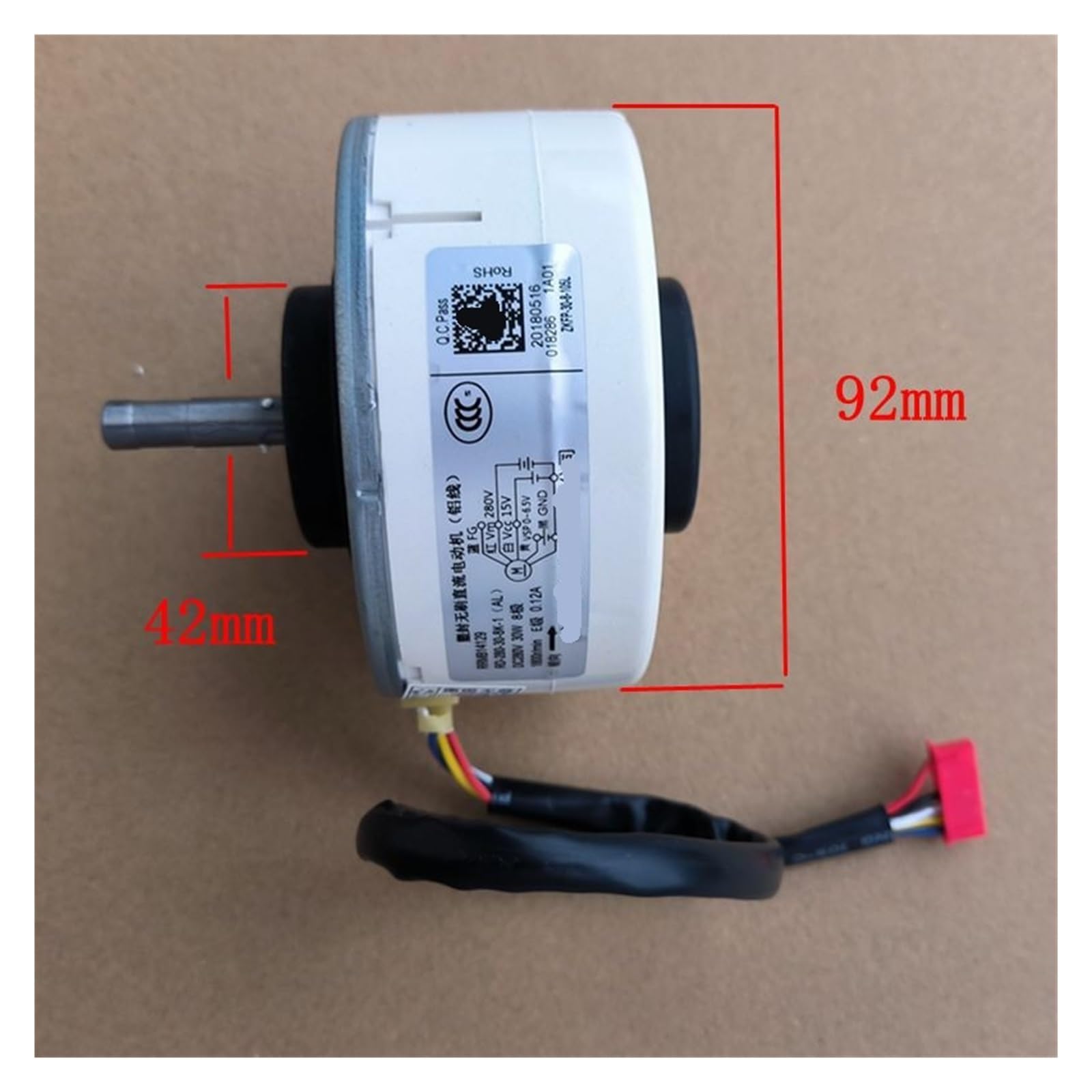 Moteur de ventilateur à courant continu for climatisation, compatible avec Hitachi RRMB14129 RD-280-30-8K-1 DC280V 30W les pièces