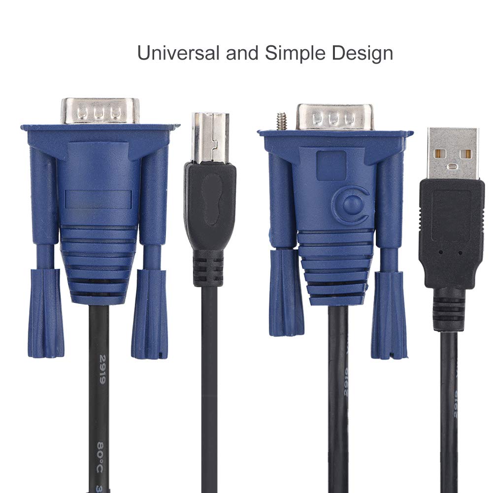 Câble KVM USB Et VGA 2-en-1 - 1,4 M - Connecteur USB A + USB B - Pour Switch KVM