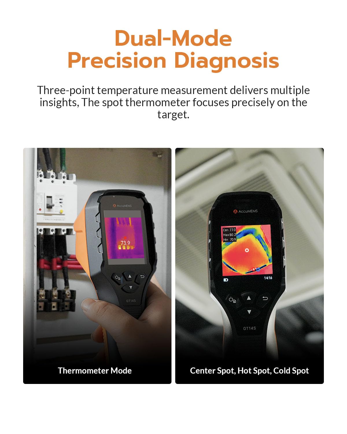 AccuMEMS GT14S Thermal Camera - Thermometer & Imaging -2