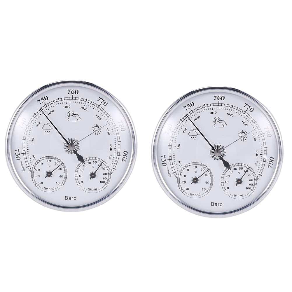 Manomètre baromètre thermomètre hygromètre de ménage intérieur 2 pièces