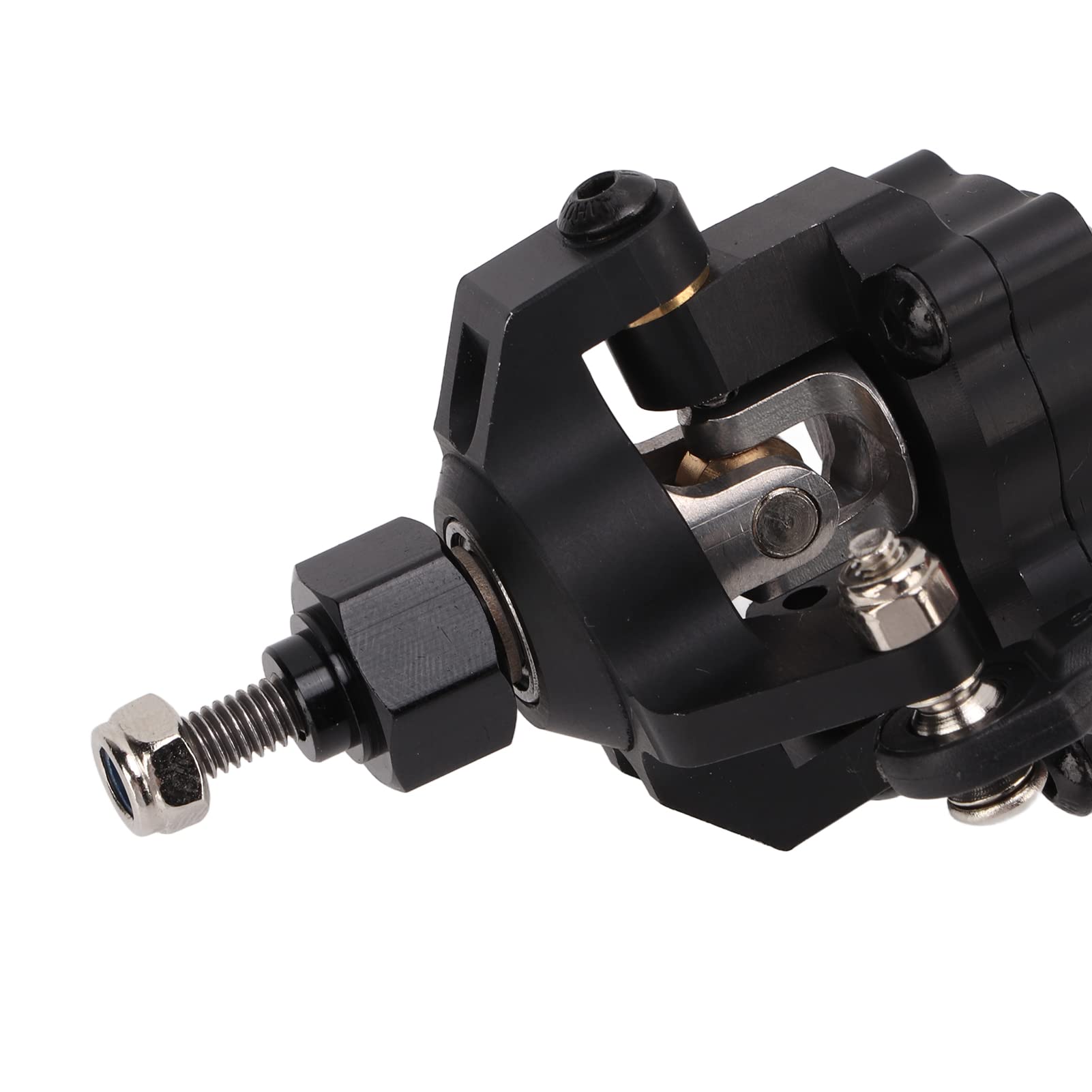 Assale del Portale Anteriore RC, Kit di ASSE Portale di Corse Pesanti in Lega di Alluminio per Assiale SCX10 1/10 Accessorio per Auto Crawler RC (Black)