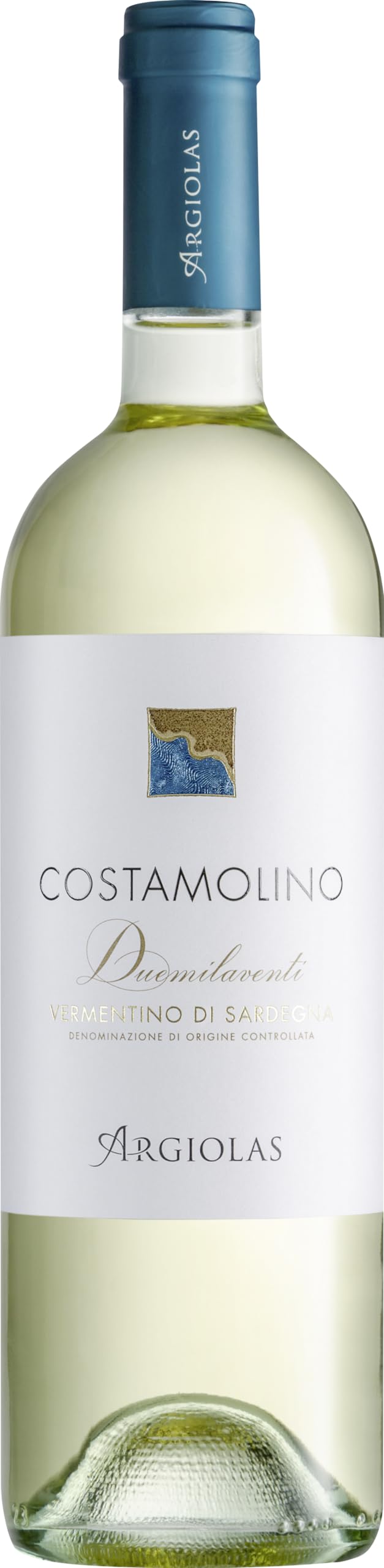 Argiolas Costamolino Duemilaventi - Vermentino di Sardegna - Weißwein trocken aus Sardinien Italien (1 x 0.75 l)