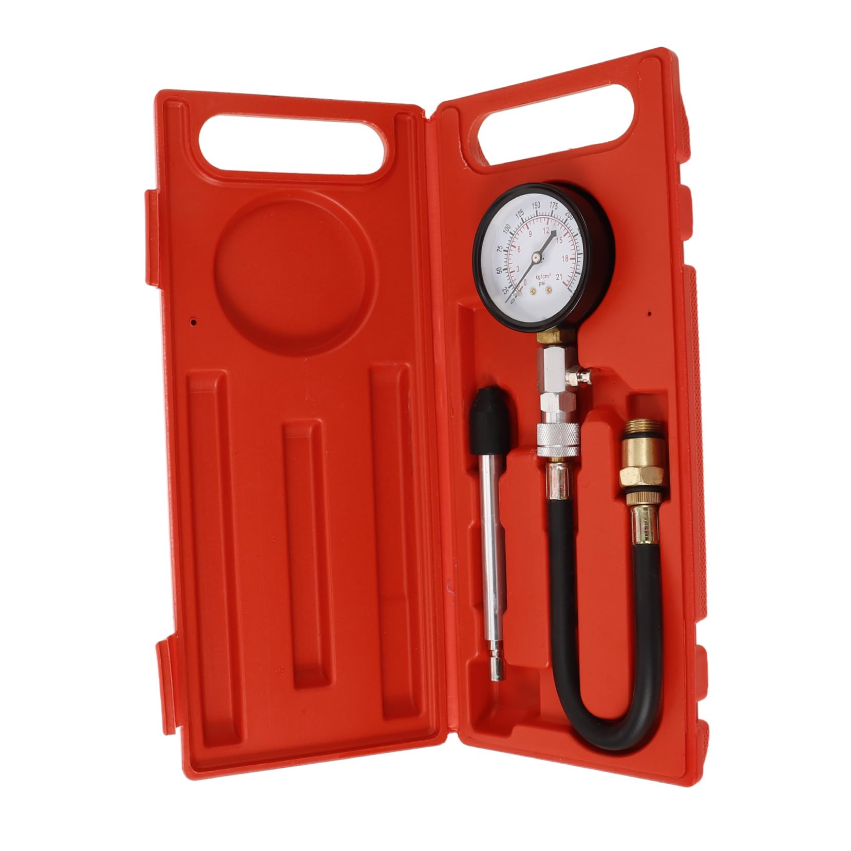 Kit Di Prova Del Manometro Di Compressione Del Motore 1 Set Per La Misurazione Della Pressione Del Cilindro Della Benzina