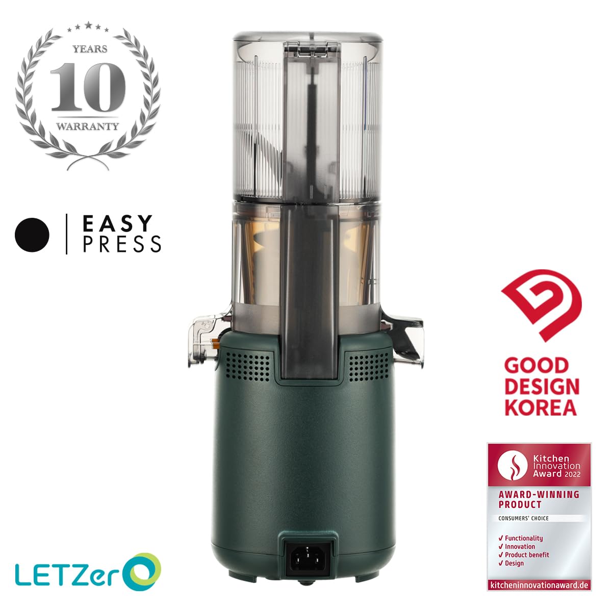 Hurom H310 Slow Juicer Extracteur de Jus Fruits Légumes 150W Sans BPA 220ml