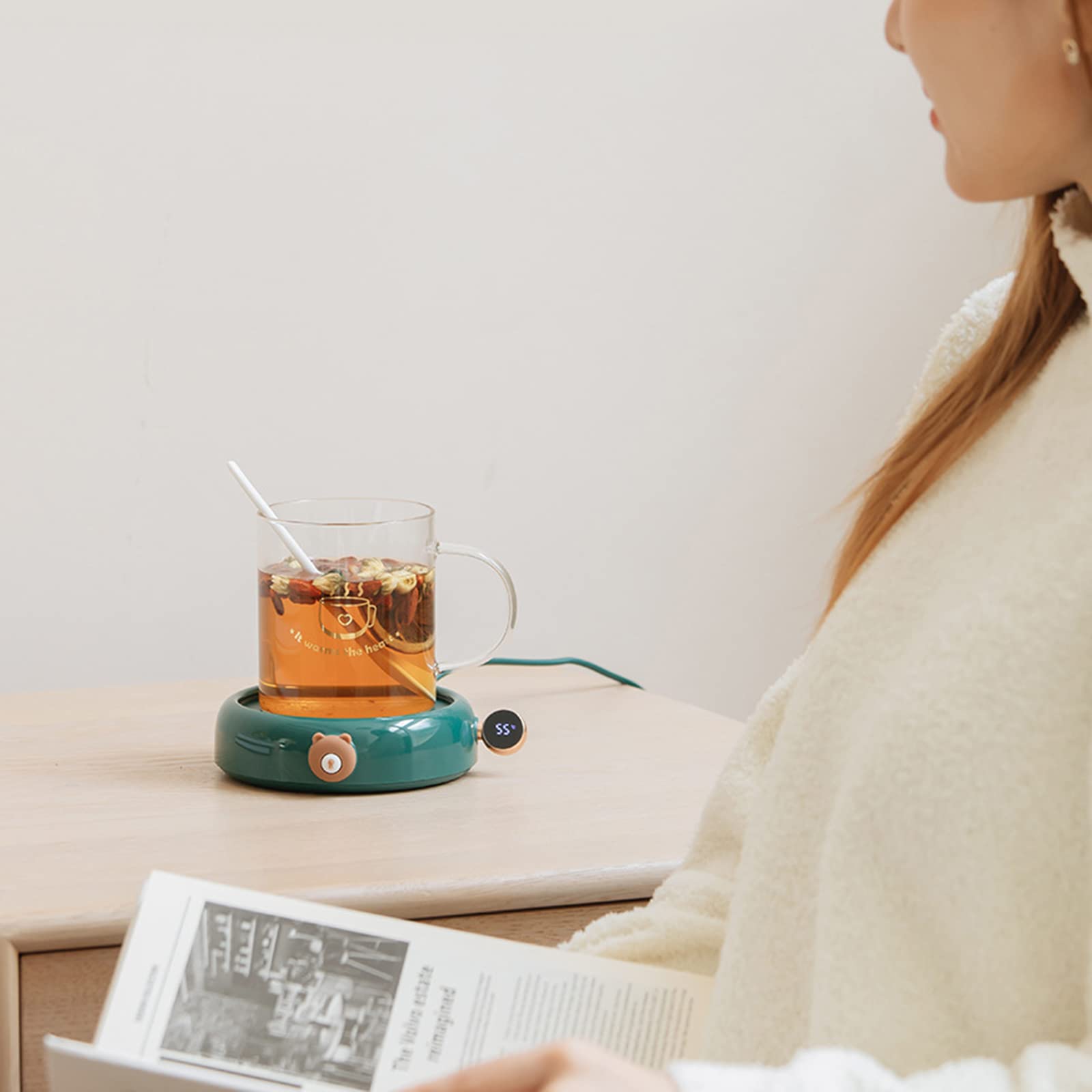 Calentador de tazas eléctrico para bebidas