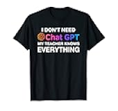 Teacher Chat GPT Ai Tee, Cute Retro Computer Robotics System T-Shirt