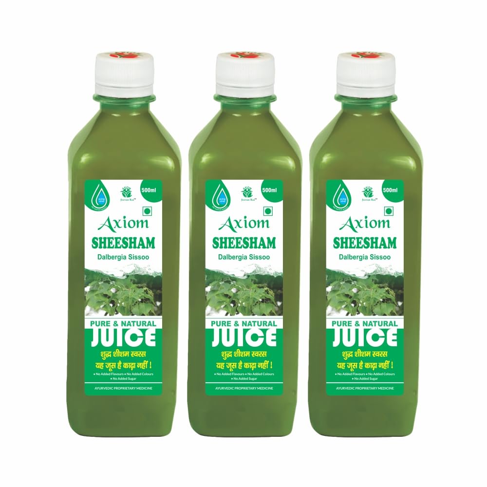 Axiom Sheesham Juice 500 ml | Immunity Booster | Immunity Booster | Works in Excess Sweating | Pure Sheesham Juice | 100% Natural WHO-GMP,GLP Certified Product | No Artificial Colour | pack of 3