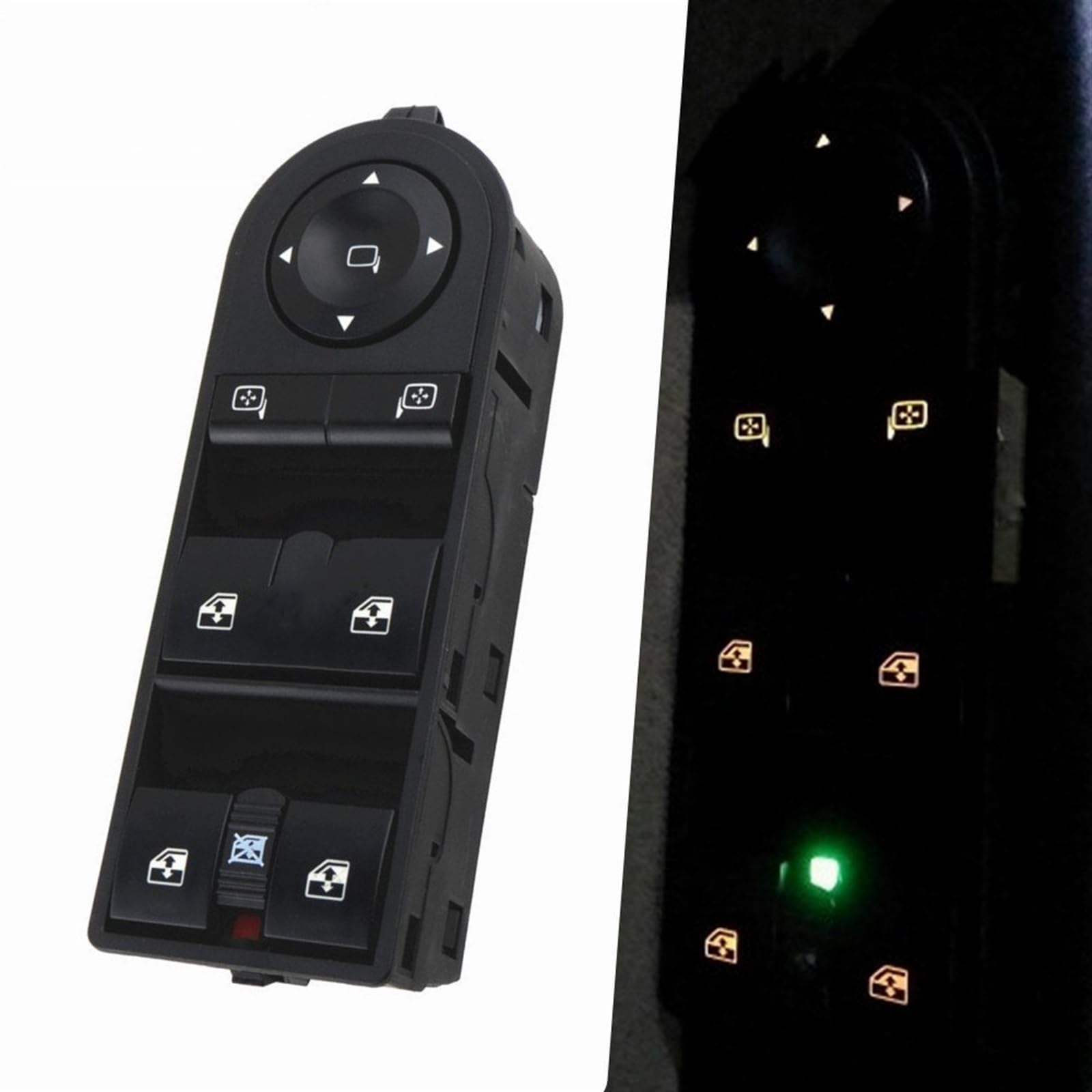 Interruptor de control de ventana eléctrica automo Para Opel para Astra H 2004-2015 Twintop 2005-2009 Control eléctrico para interruptores maestros 13228699 13215153 interruptor de ventana
