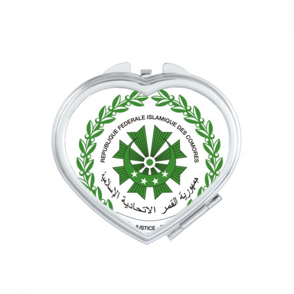 Miroir de poche mignon aux couleurs de Moroni Comores, cadeau idéal