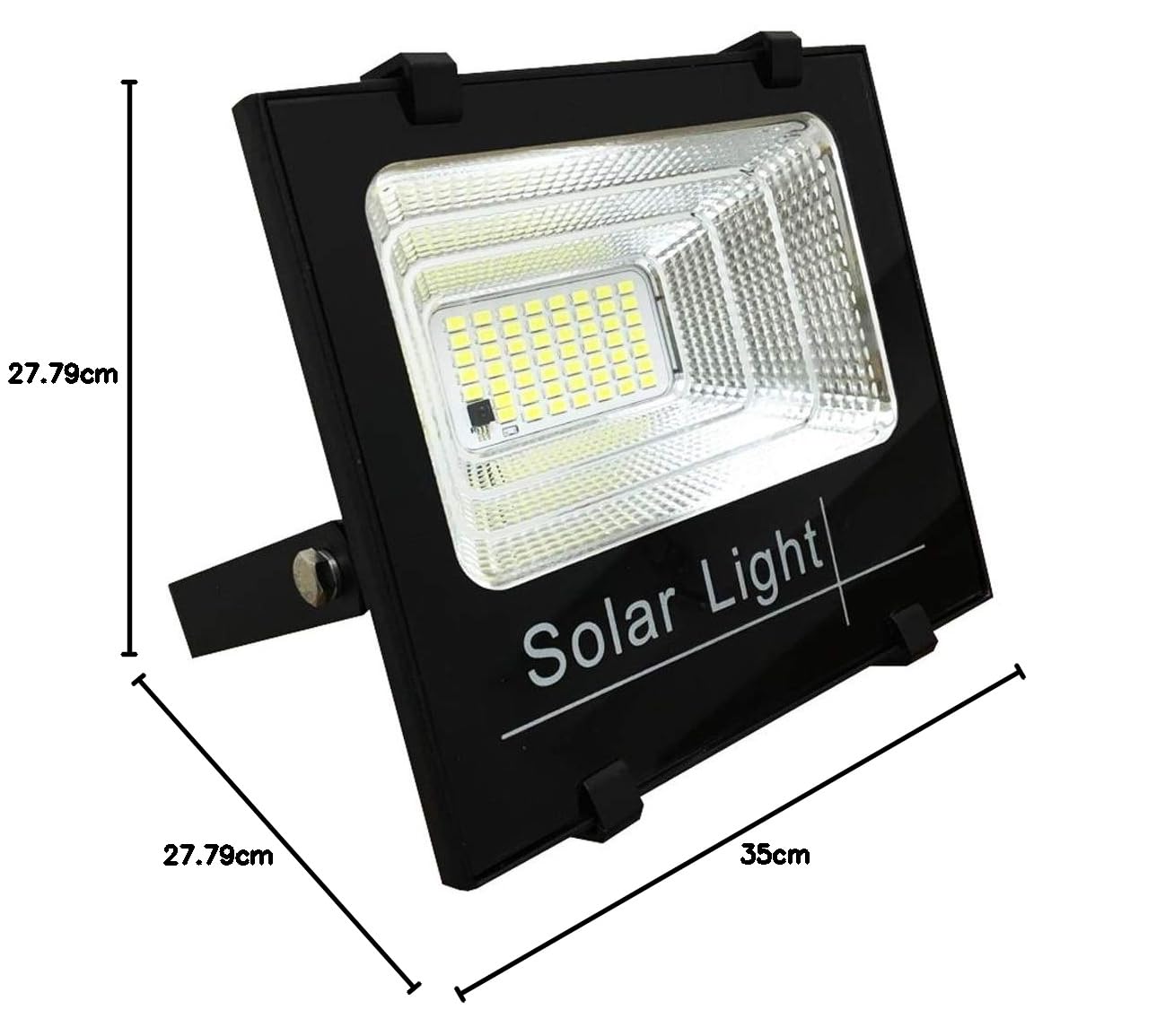 tempo di saldi Coppia di Fari a LED da 400W SMD Luce Bianca con Pannello Solare e Sensore