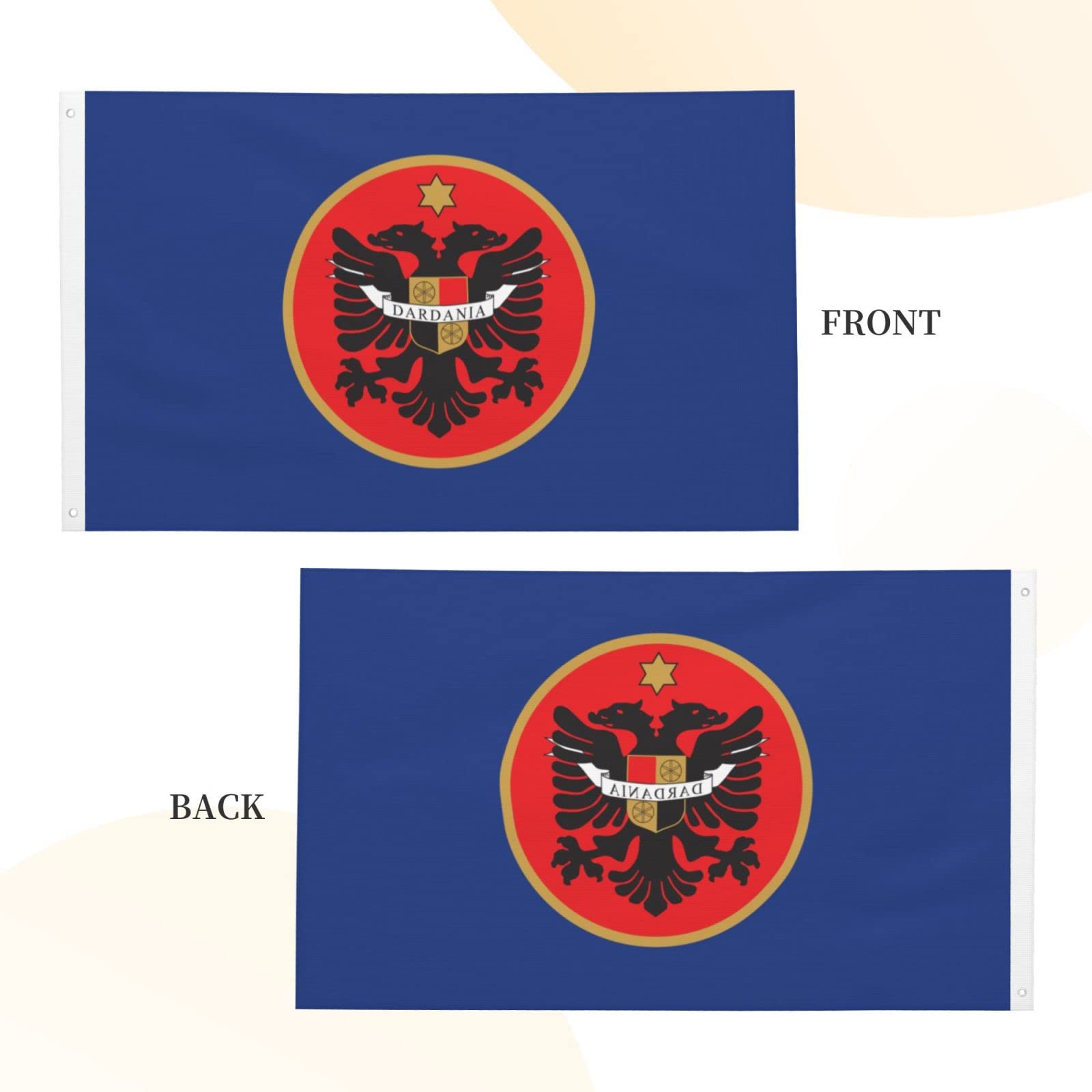 Tigerkopf-Flagge Doppelseitig – 3x5 Fuß, Wetterfest, Für Garten, Terrasse Oder Innenbereich