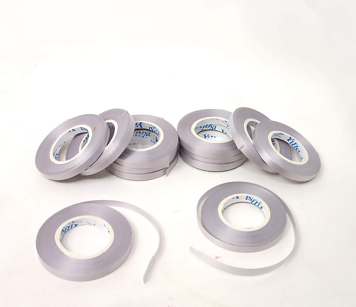 Silver Curling Ribbon - 12 Pieces for Parties & Crafts -2 Silver Curling Ribbon - 12 Pieces for Parties & Crafts -2