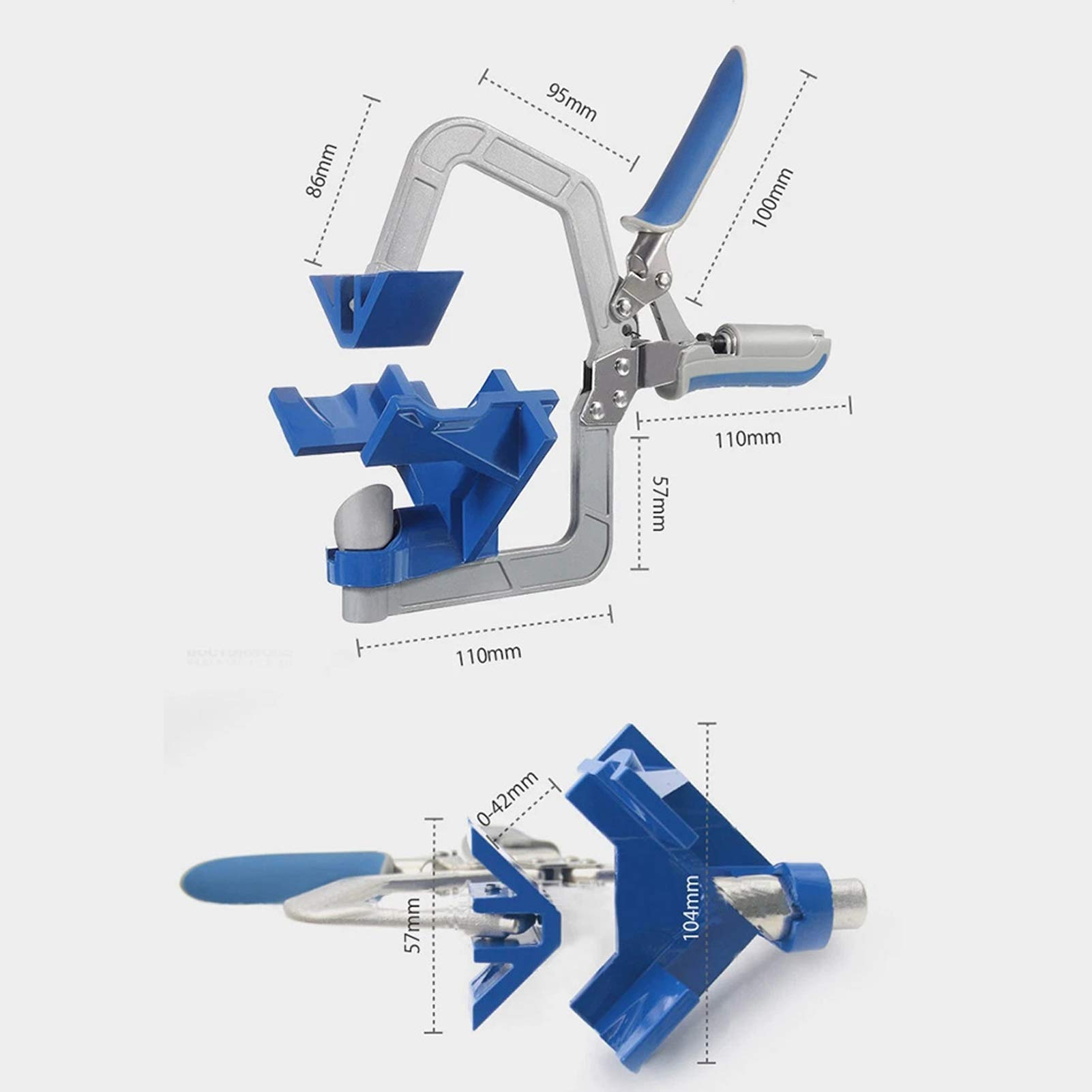 90° Corner Clamp Woodworking Clamp Picture Frame Quick Fixed Corner Clip Household Supplies for Welding Carpenter Tool
