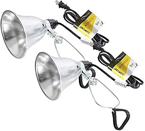 Vista 31 de Simple Deluxe Lámpara de abrazadera de 150 W con reflector de aluminio de 8.5 pulgadas (no incluye bombilla), cable de 6 pies, 1 paquete, color negro