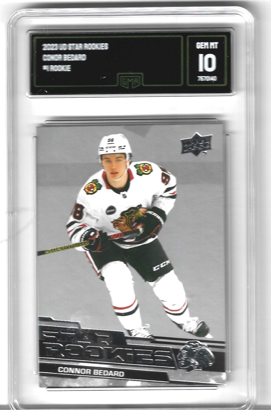 2023 Connor Bedard Rookie Card Upper Deck #1 Graded GEM Mint 10#1