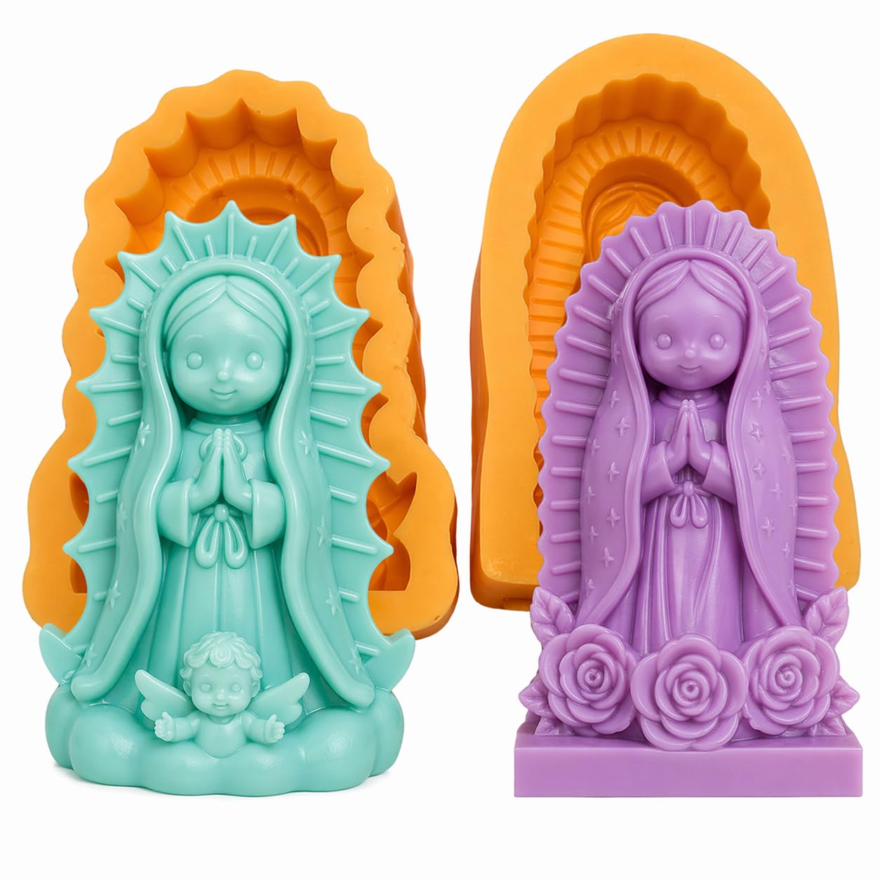 Virgin Mary Candle Mold Set