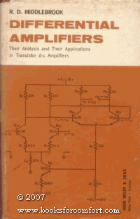 Differential Amplifiers. Their Analysis and Their Applications in Transistor d-c Amplifiers